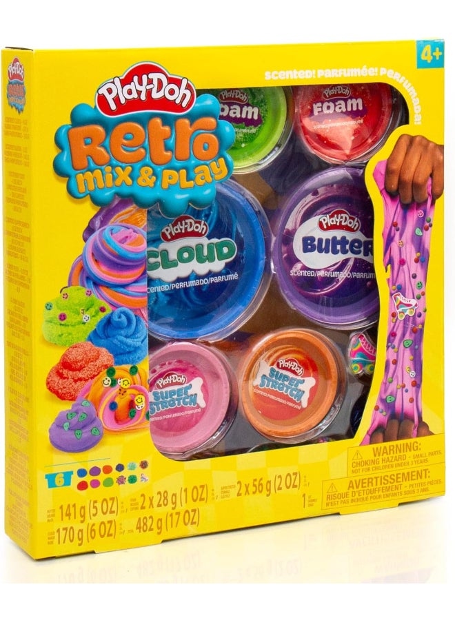 Play-Doh Retro Mix & Play Scented Compounds Set (482 g) - Image 2